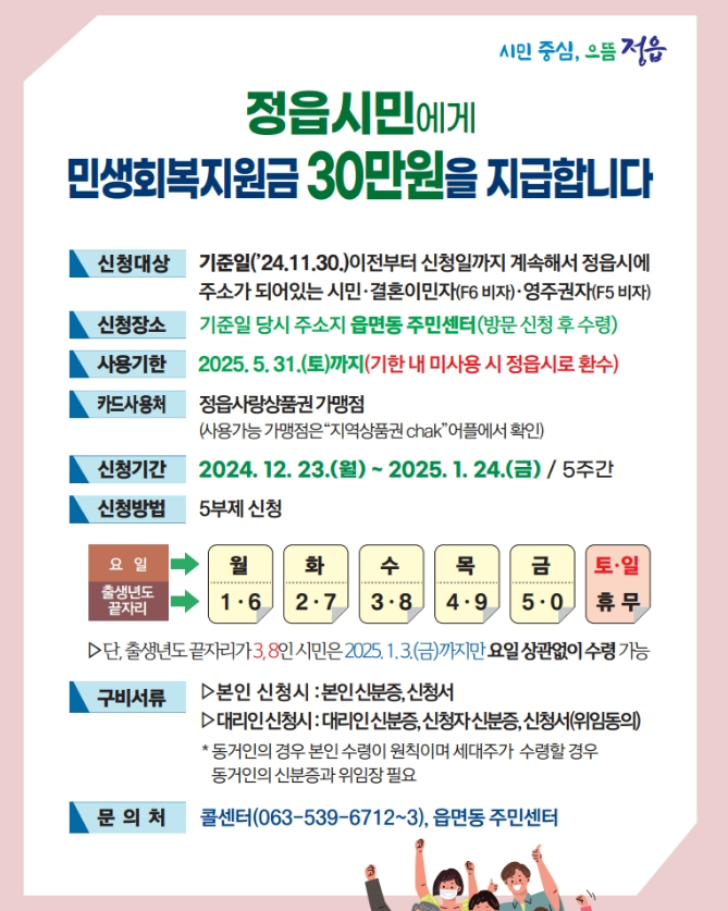 정읍시-민생회복지원금