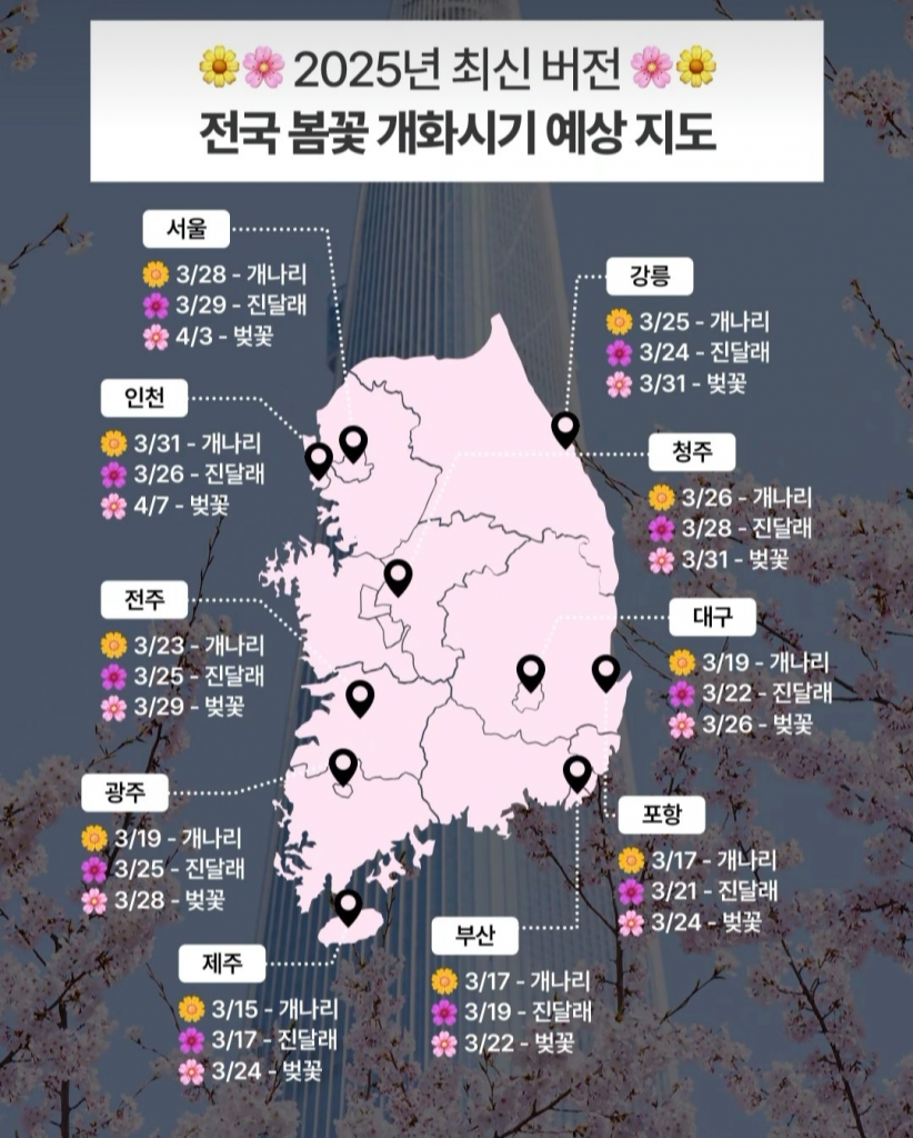 2025년 전국 봄꽃지도2